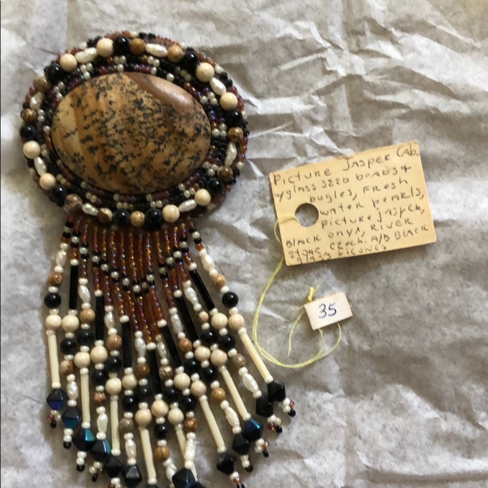 Small Native American hair clip